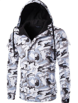 Elevate Your Style with the British Camouflage Trend Men's Hooded Jacket