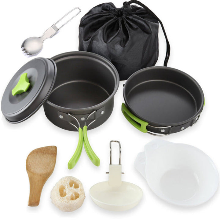Portable Camping Cookware Set For 1-2 People