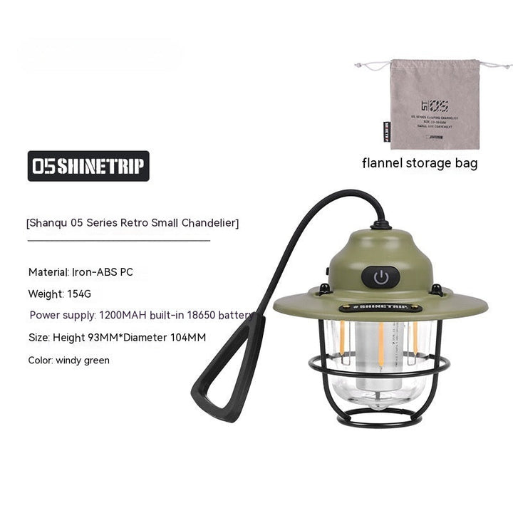 Illuminate Your Outdoor Adventures with the Shanqu Outdoor Camping Lantern Pine Cone Lamp Chandelier
